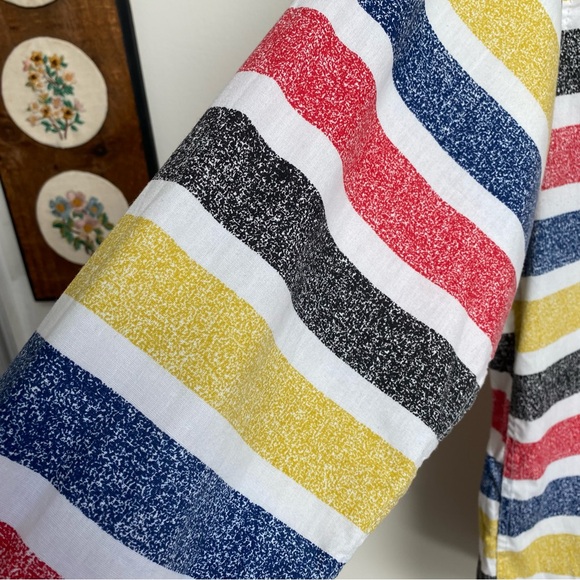 Scotch & Soda Colorful Striped Band Collarless Mandarin Button Up Shirt - Picture 4 of 11